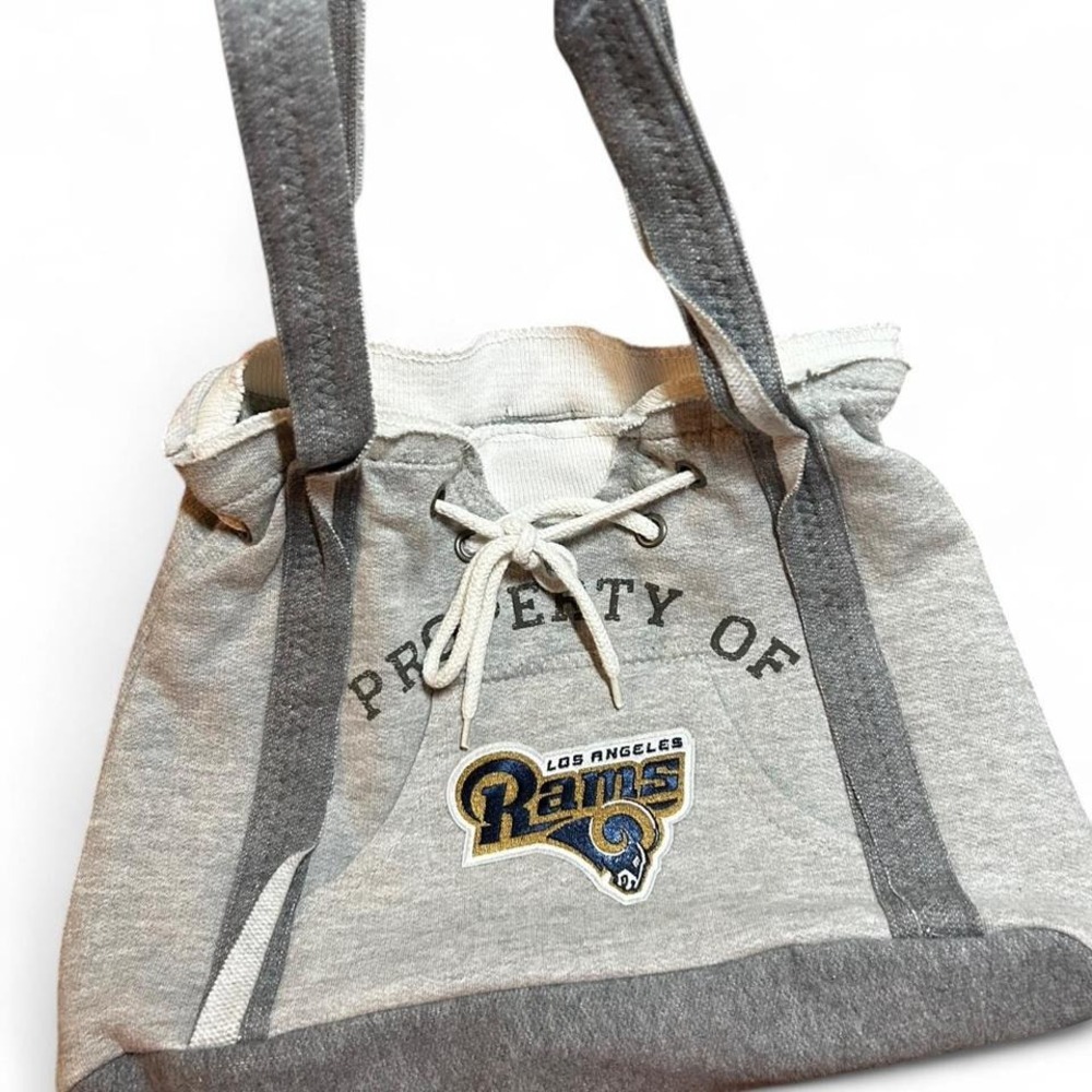 Los Angeles Rams vintage-style sweatshirt shoulder bag